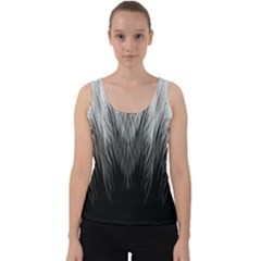 Feather Graphic Design Background Velvet Tank Top by Sapixe