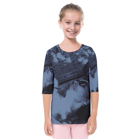 ?? ???????? - On A Bench Kids  Quarter Sleeve Raglan Tee by bestdesignintheworld