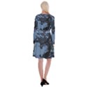 На Скамейке - on a bench Long Sleeve Velvet Front Wrap Dress View2