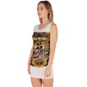 Tattoo Art Print Traditional Artwork Lighthouse Wave Bodycon Dress View2