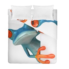 Tree Frog Illustration Duvet Cover Double Side (full/ Double Size) by Sapixe