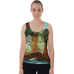 Dscf3179 - Royal Marine And Stone Lions Velvet Tank Top by bestdesignintheworld