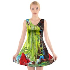 Dscf2262 - Point Of View - Part3 V-neck Sleeveless Skater Dress by bestdesignintheworld