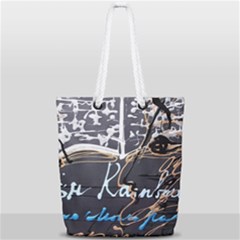 Dscf1638 - Written Poems Full Print Rope Handle Tote (small) by bestdesignintheworld