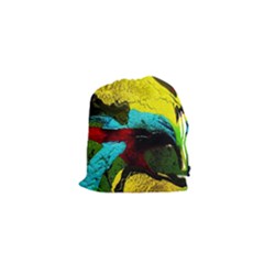 Yellow Dolphins   Blue Lagoon 3 Drawstring Pouches (xs)  by bestdesignintheworld