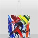 Lets Forget The Black Squere 1 Full Print Rope Handle Tote (Large) View2