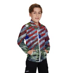 Usa United States Of America Images Independence Day Wind Breaker (kids) by Sapixe