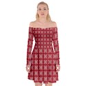 Christmas Paper Wrapping Paper Off Shoulder Skater Dress View1