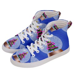 Seamless Repeat Repeating Pattern Art Women s Hi-top Skate Sneakers by Sapixe