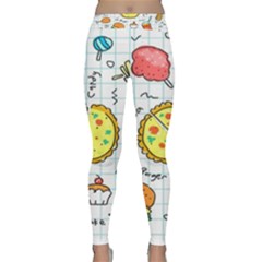 Colorful Doodle Soda Cartoon Set Classic Yoga Leggings by Sapixe