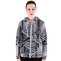 Architecture Stairs Steel Abstract Women s Zipper Hoodie View1