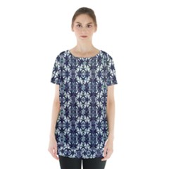 Intersecting Geometric Design Skirt Hem Sports Top by dflcprints