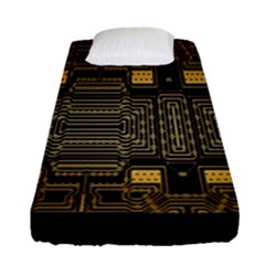 Board Digitization Circuits Fitted Sheet (single Size) by Sapixe
