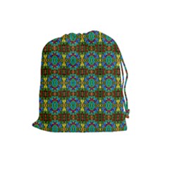 Colorful-29 Drawstring Pouches (large)  by ArtworkByPatrick