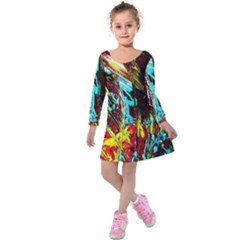 Two Hearts   One Beat 4 Kids  Long Sleeve Velvet Dress by bestdesignintheworld