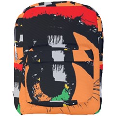 Eyes Makeup Human Drawing Color Full Print Backpack by Simbadda