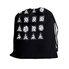 Drawing  Drawstring Pouches (xxl) by ValentinaDesign
