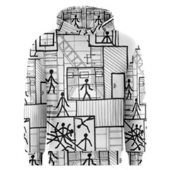 Drawing Men s Overhead Hoodie by ValentinaDesign