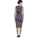 Dark Tropical Pattern Sleeveless Velvet Midi Dress View2