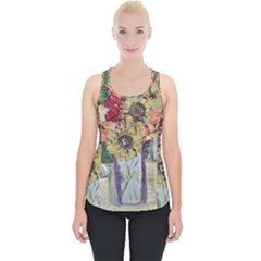 Sunflowers And Lamp Piece Up Tank Top by bestdesignintheworld