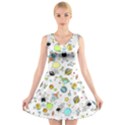 Space Pattern V-Neck Sleeveless Dress View1