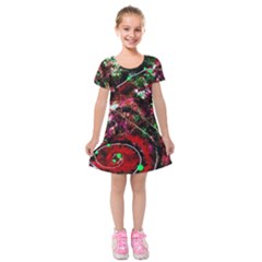 Bloody Coffee 6 Kids  Short Sleeve Velvet Dress by bestdesignintheworld