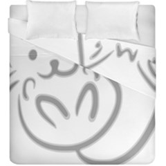 Cat Feline Cute Pet Animal Duvet Cover Double Side (king Size) by Simbadda