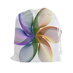 Abstract Geometric Line Art Drawstring Pouches (xxl) by Simbadda