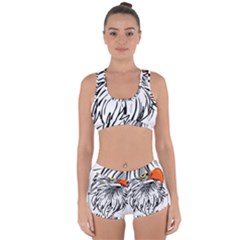 Animal Bird Cartoon Comic Eagle Racerback Boyleg Bikini Set by Simbadda