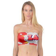 Comic Bubble Popart Cartoon Action Bandeau Top by Simbadda