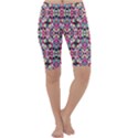 Multicolored Abstract Geometric Pattern Cropped Leggings  View1