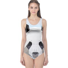 Background Show Graphic Art Panda One Piece Swimsuit by Simbadda