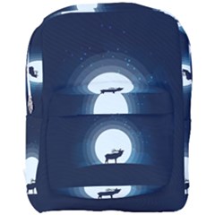 Moon Hirsch Wild Nature Antler Full Print Backpack by Simbadda