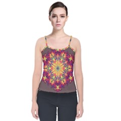 Joyful Living Velvet Spaghetti Strap Top by aumaraspiritart