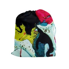 Buffalo Vision Drawstring Pouches (extra Large) by bestdesignintheworld