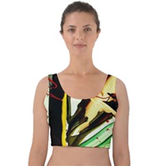 Grave Yard 2 Velvet Crop Top by bestdesignintheworld