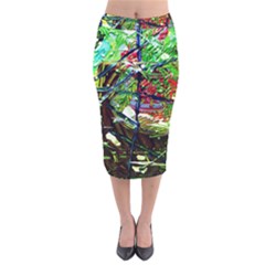 Depression 5 Velvet Midi Pencil Skirt by bestdesignintheworld