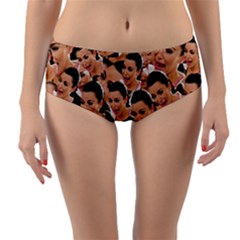 Crying Kim Kardashian Reversible Mid-waist Bikini Bottoms by Valentinaart