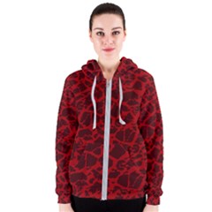 Red Earth Texture Women s Zipper Hoodie by LoolyElzayat