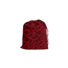 Red Earth Texture Drawstring Pouch (xs) by LoolyElzayat