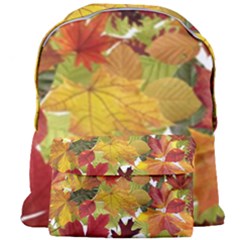 Autumn Fall Leaves Giant Full Print Backpack by LoolyElzayat