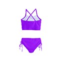Light Purple Dots Pattern Girls  Tankini Swimsuit View2