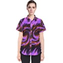 Swirl Black Purple Orange Women s Short Sleeve Shirt View1