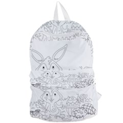 Coloring Picture Easter Easter Bunny Foldable Lightweight Backpack by Sapixe