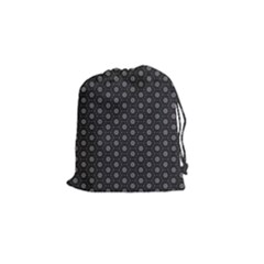 Geometric Pattern Dark Drawstring Pouches (small)  by jumpercat