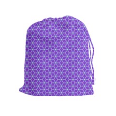 Lavender Tiles Drawstring Pouches (extra Large) by jumpercat