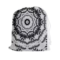 Abstract Pattern Fractal Drawstring Pouches (xxl) by Sapixe