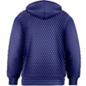 Blue Fractal Art Honeycomb Mathematics Kids Zipper Hoodie Without Drawstring View2