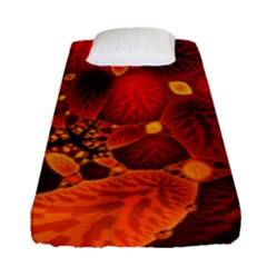 Leaf Autumn Nature Background Fitted Sheet (single Size) by Sapixe