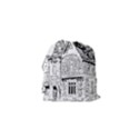 Line Art Architecture Old House Drawstring Pouches (XS)  View2